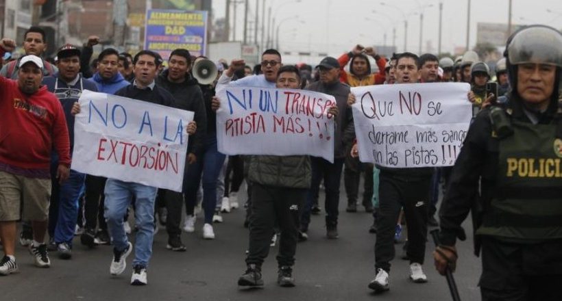 Extorsiones en lima, paro de transporte y estado de emergencia