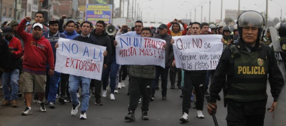 Extorsiones en lima, paro de transporte y estado de emergencia